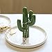 SOCOSY Cute Ceramic Cactus Ring Holder Jewelry Holder Trinket Tray Ring Dish for Earring Bracelet Keys Necklace Wedding Birthday Gift