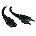Tripp Lite Standard Computer Power Cord 10A,18AWG (NEMA 5-15P to IEC-320-C13) 4-ft.(P006-004) Black