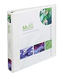 Avery Extra-Wide Ezd Reference View Binder, 1 Inch Rings, White, 1 Binder (01318)