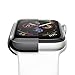 Smiling Case for Apple Watch Series 4 & Series 5 with Buit in TPU Clear Screen Protector 44mm- All Around Protective Case High Definition Clear Ultra-Thin Cover for iwatch Series 5/4 44mm (Silver)