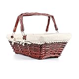 Wicker Basket Gift Baskets Empty Rectangular Willow