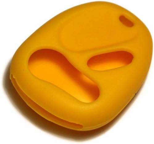 Yellow Silicone Key Fob Cover Case Smart Remote Pouches Protection Key Chain Fits: Hummer H2 03-07