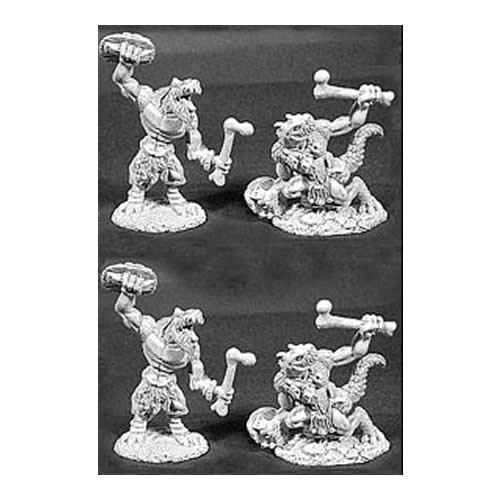 Reaper Miniatures Lizardman Warriors 4 Pcs #06050 Dark Heaven Legends Army Packs