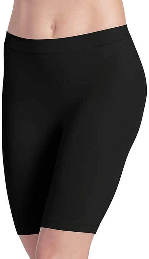 Jockey Ladies' Skimmies Slip Short Smooth Lightweight Mid-Length, 2 Pack, Black, Nude, Small at  Women’s Clothing store
