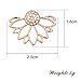 2 Pairs Lotus Flower Women Lovely Crystal Earrings Pearl Front and Back Ear Stud Jewelry