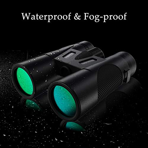 Fernglas 12 * 42 wasserdicht, Fernglas mit Nachsicht, Faltbares langlebiges Fernglas BAK4 FMC und Weitwinkelokular… – Bild 4