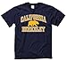 Campus Colors NCAA Adult Gameday Cotton T-Shirt - Premium Quality - Semi-Fitted Style - Officially Licensed Product (Cal Golden Bears - Navy, Medium)