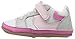 Robeez Girls' Low Top Sneaker-Mini Shoez Crib Shoe, Tori Tenny White/Pink, 9-12 Months M US Infant
