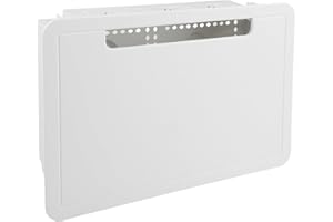 9 In Recessed TV Outlet And Network Media Box Kit For Wall Mounted Displays, Streamlined Cable Organization Enclosure, Fits 1