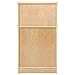 ECR4Kids Birch Pretend Play Kitchen Cupboard Playset for Daycare, Natural