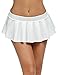 Avidlove Sexy Role Play Pleated Solid Mini Skirt Lingerie Sleepwear White,XX-Large