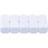 22MM Rounded Blank Six Sided Dice Lianshi Teaching Created Sesources Game Teaching Plastic Cubes Four Colors Choosable