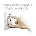 SkylinkHome WR-318 Dimmable Wall Switch with Snap on Remote Lighting Control In-Wall Home Automation Smart Light Receiver, SkylinkNet Compatible Easy DIY Installation without neutral wire (300 Watts)