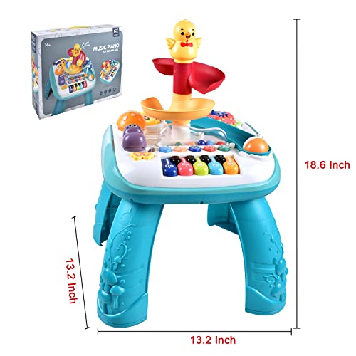 Tuko Baby Toys 6 to 12 Months, Musical Activity Table Toy for Toddlers