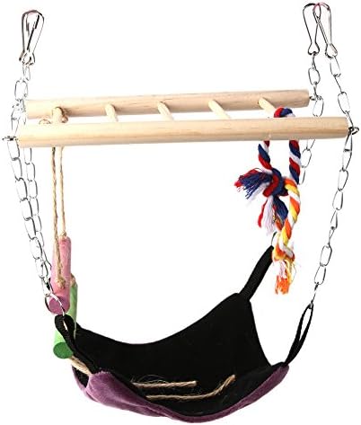 Awakingdemi Hamster Toys Bridge with Ladder Hammock Hamster Hanging Climbing Toy