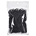 Hicarer Pack of 2000 Mini Rubber Bands Black Soft Hair Elastics Braiding Bands for Small Dreadlocks, Wedding Hairstyle and More