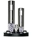 Pernali Premium Stainless Steel Electric Wine Opener Corkscrew, Electric Wine Preserver/Vacuum, and Pourer Set