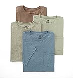 Fruit of the Loom Men's Pocket Crew Neck T-Shirt Large (Pack of 4)
