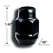 Gorilla Automotive 91187BCB Acorn Bulge Black Chrome Lug Nuts (1/2