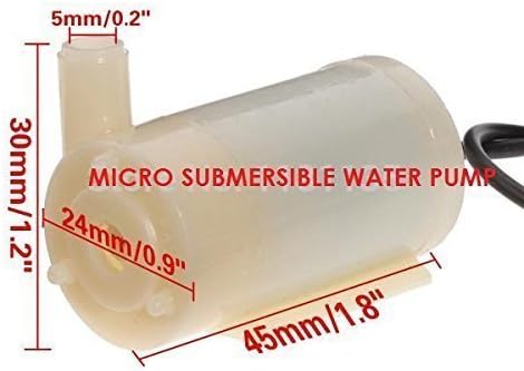 InnovaTech Micro DC 3-12V Submersible Mini Water AX199 Horizontal Pump (Brown)