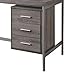 Monarch Specialties Writing Drawers-Contemporary Style-Home & Office Computer Desk with Metal Frame, 60