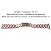 Simpeak Slim Band Compatible with Apple Watch Series 7 45mm, Women Men Solid Stainless Steel Business Band Strap Replacement for iWatch Series 6 SE 5 4 (44mm) Series 3 2 1 (42mm), Rose Gold