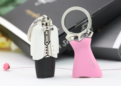 image for Maycom Wedding Dress Couple Keychain Creative Two Sets Dresses Can Be 
