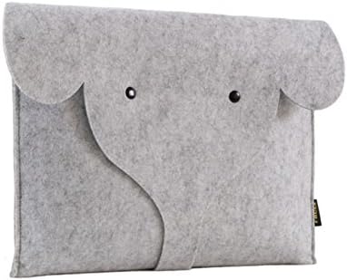 FHQSX Handmade Laptop Case for Apple MacBook Air 13.3 Inch, Light Grey