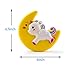BeYumi Slow Rising Toy, Moon Unicorn Squishy Cream Scented Decompression Squeeze Toys for Collection Gift, Decorative Props Large or Stress Relief