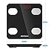 Bluetooth Body Fat Scale, ZOETOUCH Smart Digital Bathroom Weight Scale with iOS and Android APP Wireless Body Composition Analyzer Fitness Health Monitor Capacity Up to 180 kg /396 lbs, Black