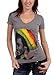 Bob Marley - Rasta Tam Womens T-Shirt in Asphalt, Size: X-Large, Color: Asphalt