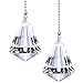Jovitec 2 Pieces Ceiling Fan Pull Chains Crystal Decorative Pull Chain Extension for Ceiling Light, 1 Meter Long Each