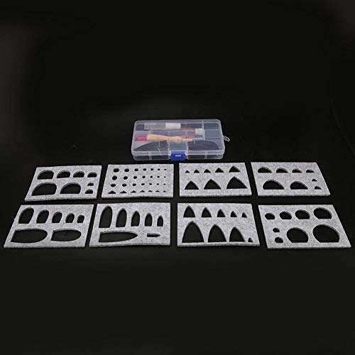 Pokerty Needle Felting Kit, DIY Non-Woven Fabric Needle Felting Template Mold Handcraft Making Tool Accessories Needle Felt Kit