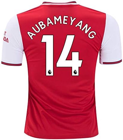 AUBAMEYANG 14 Arsenal Home 2019 2020 Soccer Jersey Color red Size L