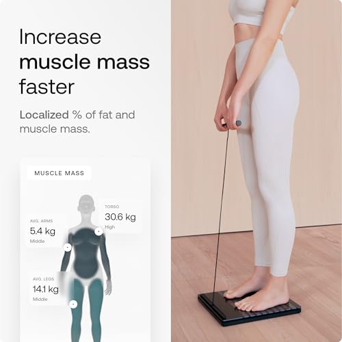WITHINGS Body Segment - Smart Scale With Segmental Composition Analysis, Weight & Vascular Age, Visceral Fat, Heart Rate, iOS/Android