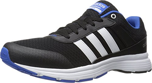adidas Performance Men's Cloudfoam Vs City Running Shoe, Black/White/Satellite, 9 M US