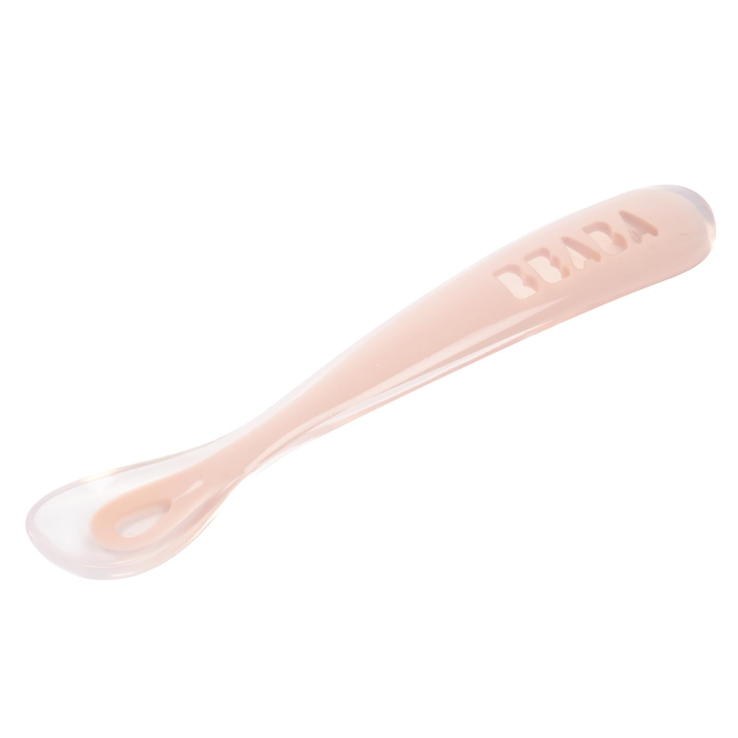 Béaba - Silicone Spoon for Baby and Newborn, Weaning, Pink, 1 piece — image 1