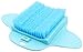 Healthstar Blue Foot Massager Scrubber for Shower Floor – Exfoliating Bristles, Easy to Clean and Use, Hangable Scrub Pad (Blue)