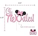 Twodles Cake Topper- Pink Glitter Minnie Inspired Cake Decor Girl Second Birthday Party Supplies