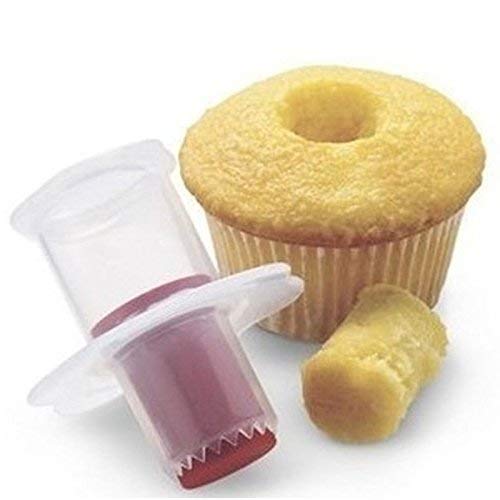 Homeries Pancake & Cupcake Batter Dispenser Tool With Measuring Label. Perfect for Pancakes, Cupcakes, Waffles, Muffin Mix, Crepes, Cakes, Cookies, Bonus Cupcake Plunger