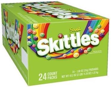 Product of Skittles Sour Candy (1.8 oz, 24 pk.) - Gummy & Chewy [Bulk Savings]
