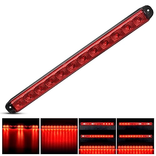 Nilight Trailer Light 16Inch 12 LED Red Running Brake Sequential Turn Signals L…