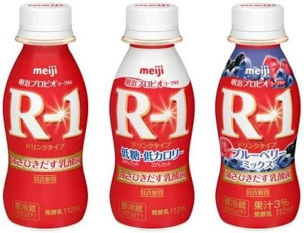 Amazon 明治 R 1 プロビオヨーグルト ドリンク12本 低糖 低カロリードリンク12本 ブルーベリードリンク12本 計36本セット ノーブランド品 ヨーグルト 通販