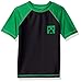 Dreamwave Big Boy's Minecraft Rashguard Swimwear, Midnight, 7