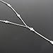 Lariatneck Y Lariat Necklaces for Women Long Drop Silver CZ Station Y Necklace Chain