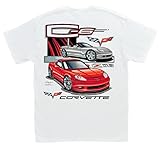 Hot Shirts Men's C6 Chevrolet Corvette T-Shirt - 2005-2013 Z06 ZR1 Grand Sport
