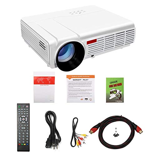 WiFi Projector,ELEGIANT 3000 Lumens Long Life LED Full HD LED Home Cinema TV Projector LCD Multimedia Video Game Projectors Support 1080P USB VGA AV TV Interface - Thumbnail 7