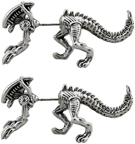 Jurassic Park 3D Dinosaur Earring 1 Pair Fashion Decoration Ornament Fashion Pendant Earrings Jewelry Harajuku Dinosaur Puncture Stud Earrings