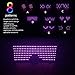 UK BONITOYS LED Glasses Grow Party Favor, Light Up Glasses with Display Pattern, 8 Pattern Optional, USB Charging Glasses for Nightclub, Halloween, Christmas, Birthday Party Supplies