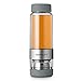 Tea Infuser Bottle Tumbler Travel Mug ROMAUNT Twist Valve System Design Control Tea Concentration 14oz / 390 Ml Double Wall Tritan Bpa Free Body Compatible With Coffee Bag Grey Color